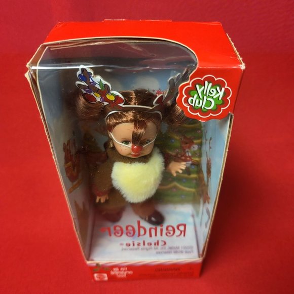 Reindeer Chelsie with Rudolph Nose Ornament Kelly Club Mattel 2001 - Picture 6 of 11
